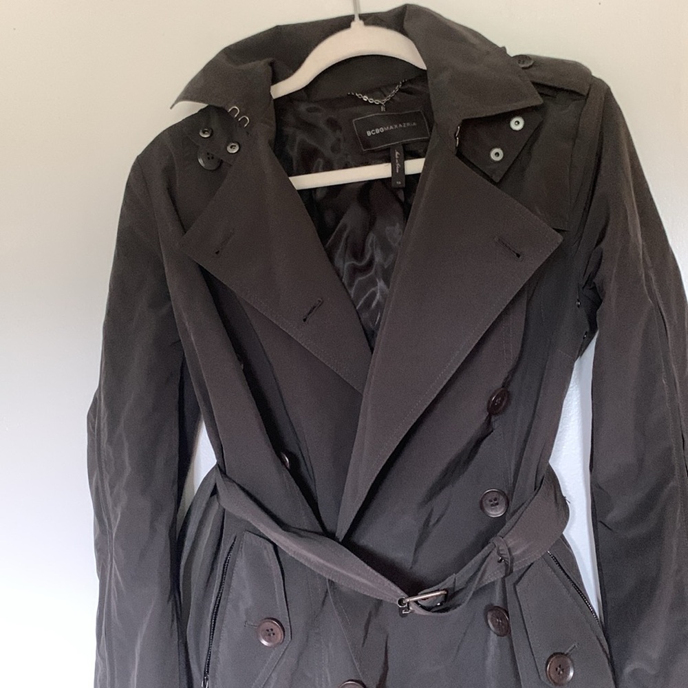 🌧️ BCBGMaxAzria Long Rain Trench Coat 🌧️